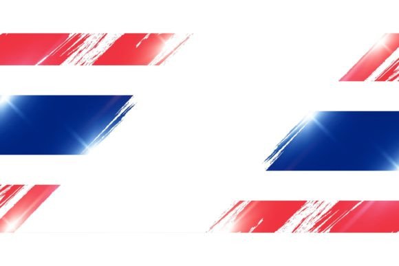 Download Thailand Flag in Brush Paint Style - Style Collection