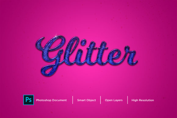 Download Glitter Text Effect Layer Style - Style Collection
