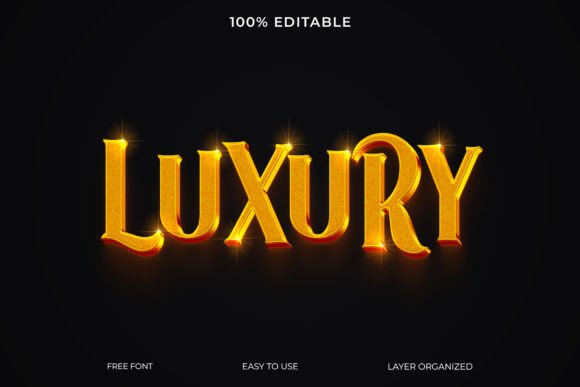 Download Luxury Golden PSD 3d Text Style Effect - Style Collection