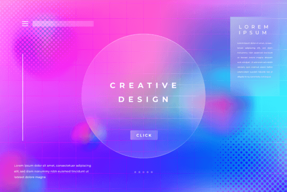 Download Morph Background Gradient Glass Effect - Round Collection