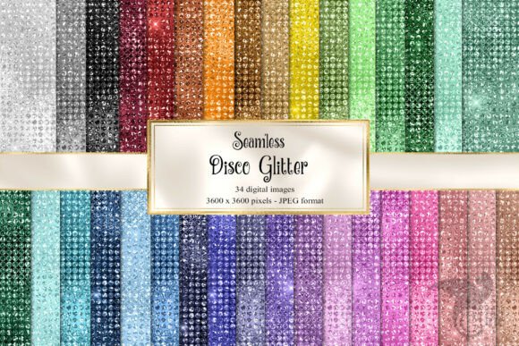 Download Disco Glitter Digital Paper - Digital Collection