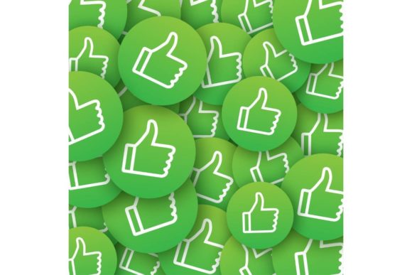 Download Like Round Sticker Pattern. Social Netwo - Round Collection