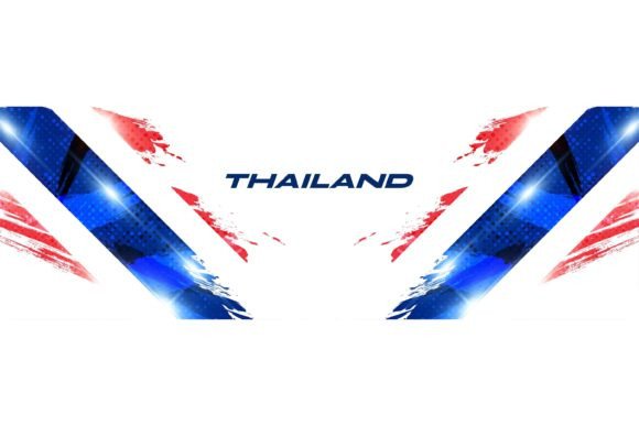 Download Thailand Flag in Brush Paint Style - Style Collection