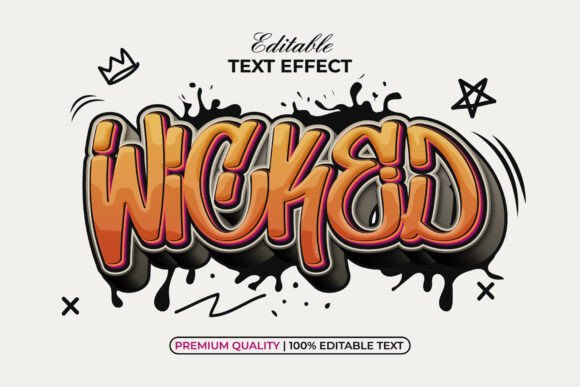 Download Wicked Text Effect Graffiti Style - Style Collection
