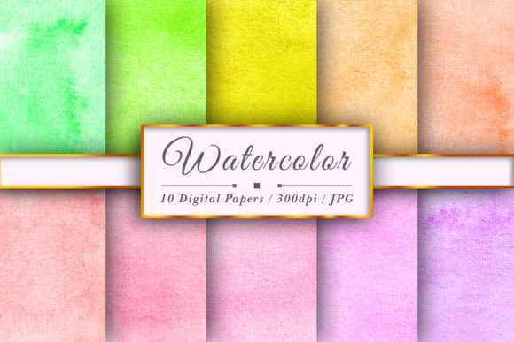 Download Watercolor Soft Color Digital Papers - Digital Collection