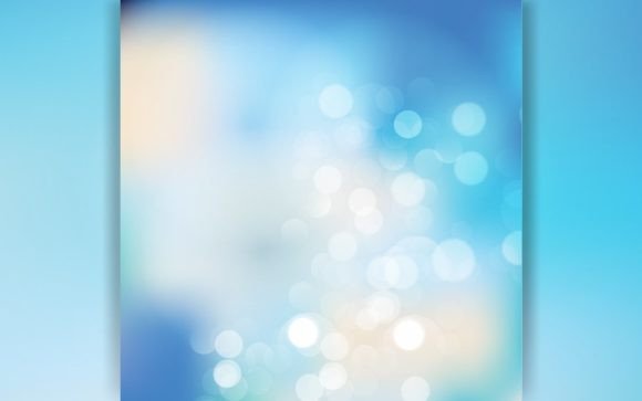 Download Blue Bokeh Lights Effect Background - Round Collection
