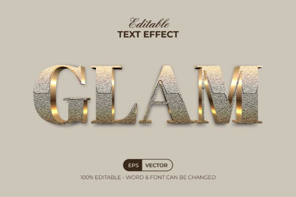 Download Glam Text Effect Gold Style - Style Collection