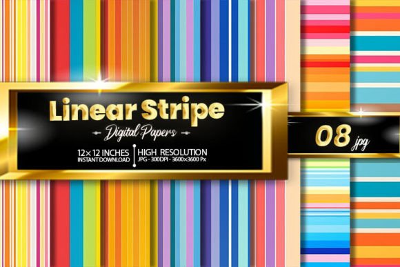 Download Linear Stripe Digital Papers - Digital Collection