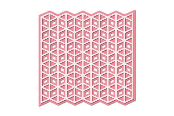 Download Layered Cutout Geometric Background Mat - Round Collection