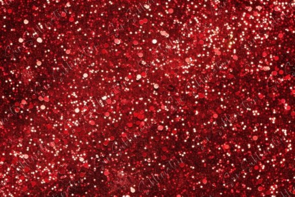 Download Sparkling Red Glitter Background - Round Collection