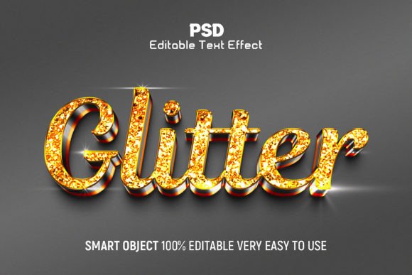 Download Glitter 3D Editable Text Effect Style - Style Collection