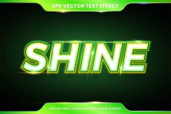 Download Green Shine Text Effect Style Editable - Style Collection