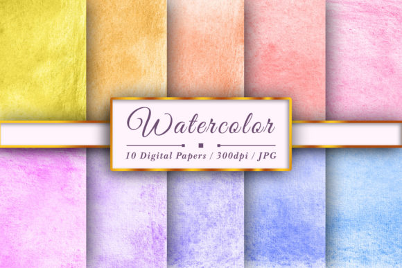 Download Watercolor Soft Color Digital Papers - Digital Collection