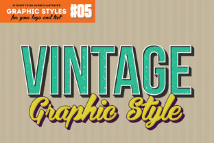 Download 10 Vintage Graphic Style for Adobe Illustrator - Style Collection