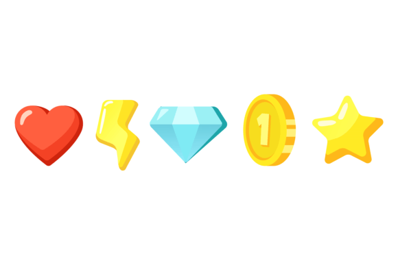 Download Game Interface Icon. Cartoon Style Ui Sy - Style Collection
