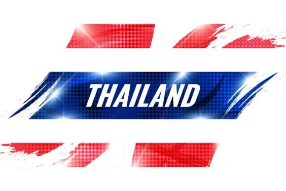 Download Thailand Flag in Brush Paint Style - Style Collection