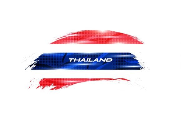 Download Thailand Flag in Brush Paint Style - Style Collection