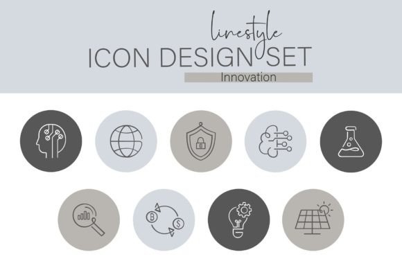 Download Linestyle Icon Design Set Innovation - Style Collection
