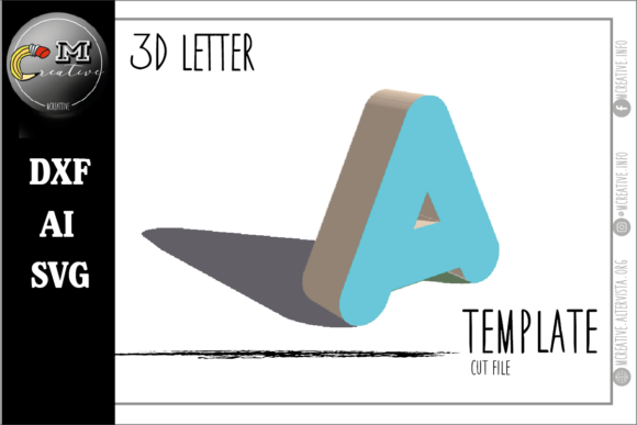 Download 3D Letter Rounded: a - Round Collection