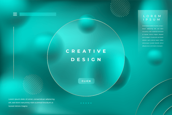 Download Green Luxury Morph Background Glass - Round Collection