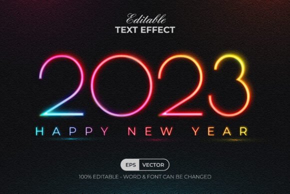 Download 2023 New Year Text Effect Style - Style Collection