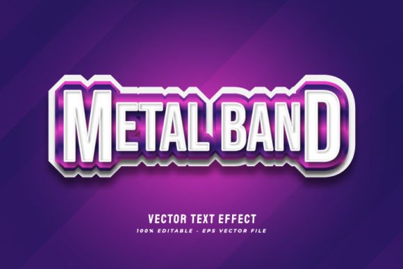 Download Metal Band Text Style Effect - Style Collection