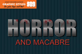 Download 10 Horror / Macabre Graphic Style for Adobe Illustrator - Style Collection