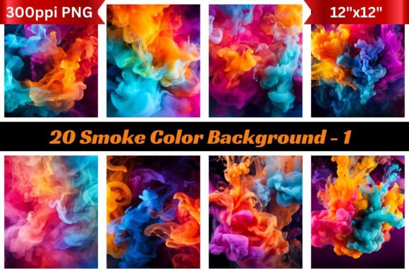 Download 20 Smoke Color Backgrounds 1 - Round Collection