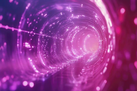 Download Pink Tunnel Background Wallpaper - Round Collection