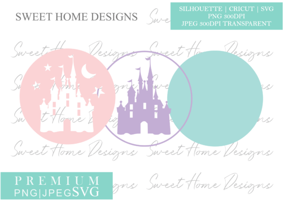 Download 3D ROUND PRINCESS CASTLE LASER LIGHT - Round Collection