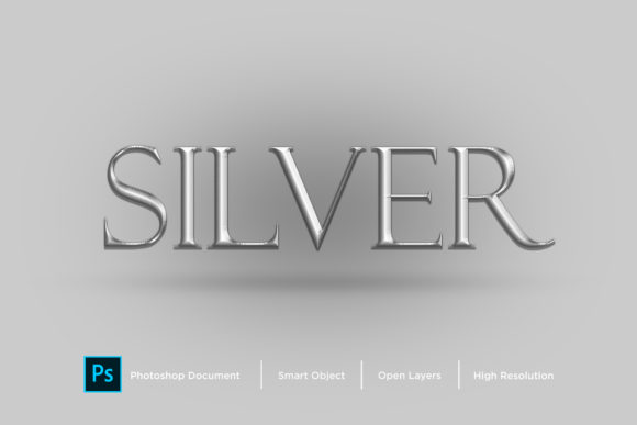 Download Silver Text Effect Layer Style - Style Collection