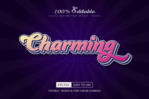 Download Charming Text Effect Font Style - Style Collection