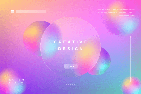 Download Morph Background Glass Effect Gradient - Round Collection