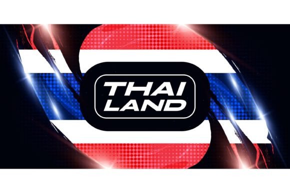 Download Thailand Flag in Brush Paint Style - Style Collection