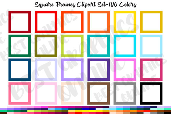 Download Square Frames Clipart Digital Fame Image - Digital Collection