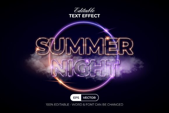 Download Summer Text Effect Neon Style - Style Collection