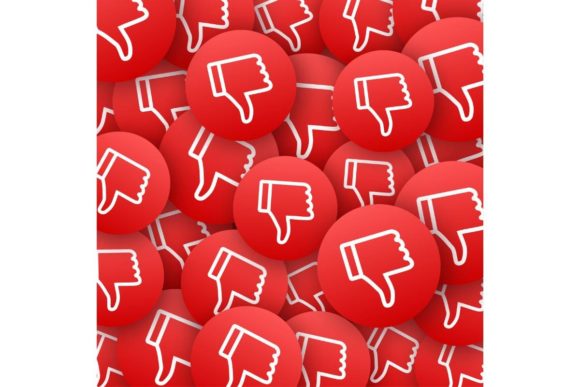 Download Dislike Round Sticker Pattern. Social - Round Collection