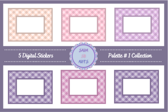Download Digital Frame for Name Label Tag Sticker - Digital Collection