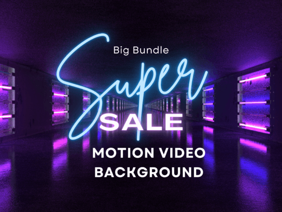 Download Motion Graphic Neon Abstract Background - Round Collection