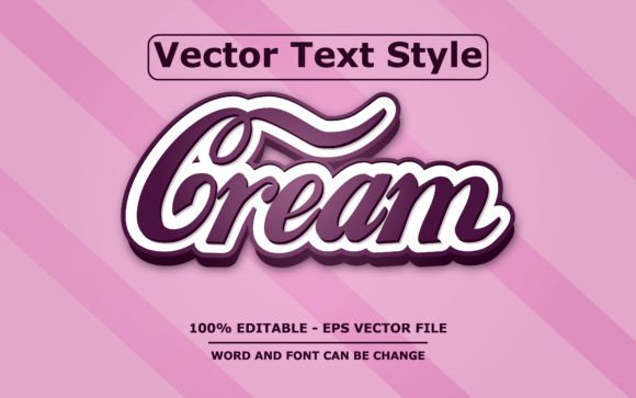 Download CREAM EDITABLE TEXT EFFECT STYLE - Style Collection