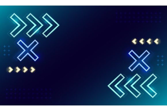 Download Neon Template Background Effect Design - Round Collection
