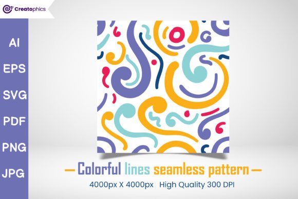 Download Colorful Lines Seamless Digital Paper - Digital Collection
