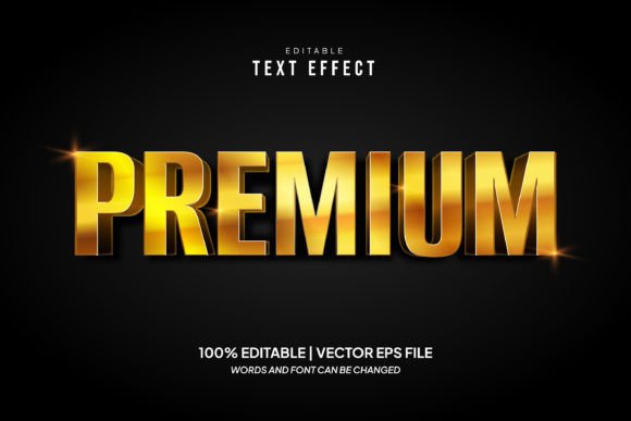 Download Premium Gold Style Editable Text Effect - Style Collection