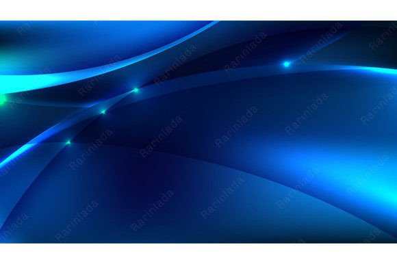 Download Technology Blue Neon Light Background - Round Collection