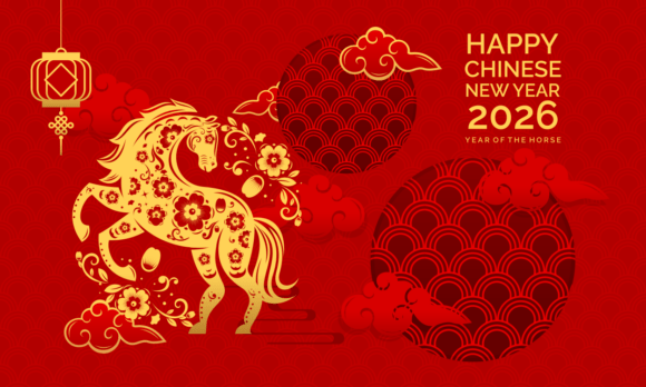 Download Chinese New Year 2026 Background Design - Round Collection