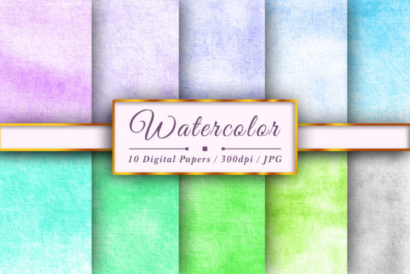 Download Watercolor Soft Color Digital Papers - Digital Collection